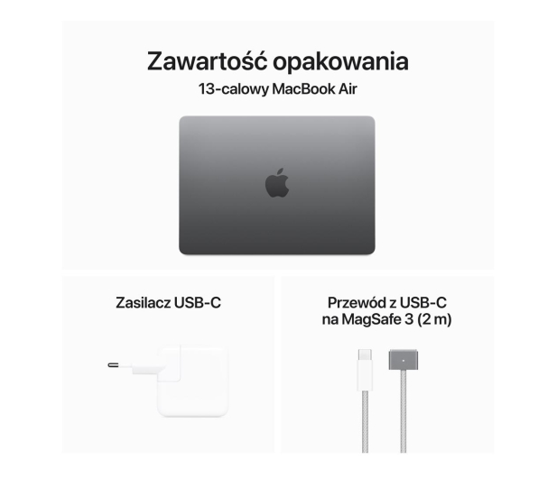 Apple MacBook Air M3/16GB/512/Mac OS Gwiezdna szarość 10R 36msc - 1228242 - zdjęcie 9